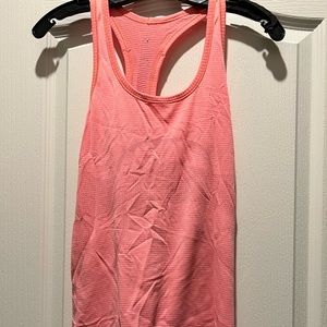 Lululemon swiftly tech size 6 tank top - pink, lightly used looks new.